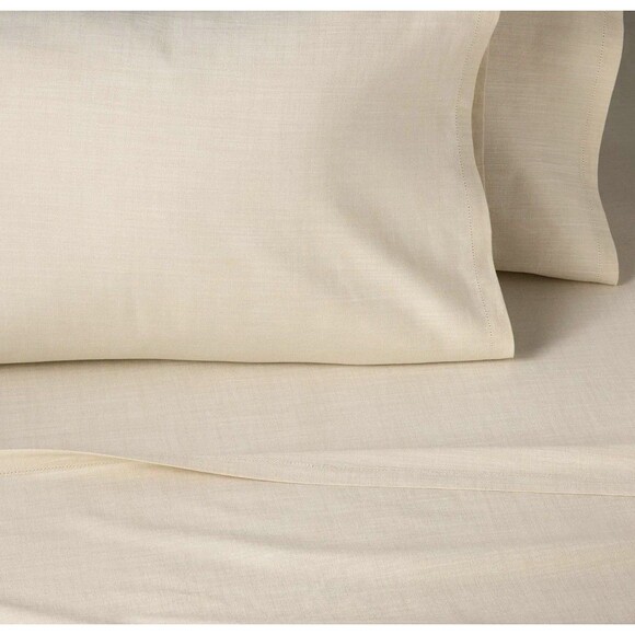 4pc King Woven Sheet Set Tan - Hearth & Hand with Magnolia NEW - Picture 1 of 7